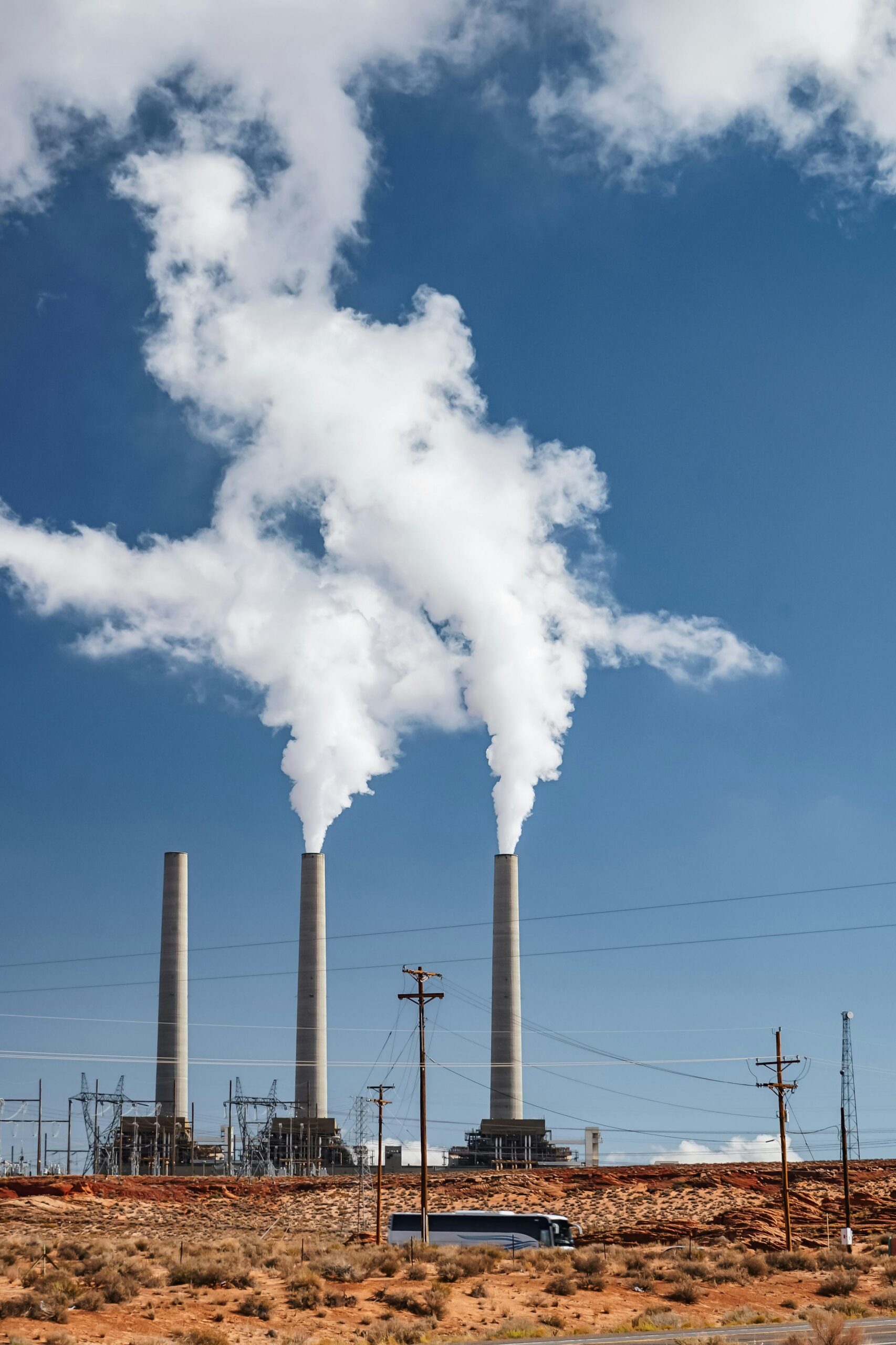 ISO a14001 Training - Air pollution coming out of a smoke stack.